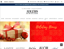 Tablet Screenshot of adlersjewelers.com